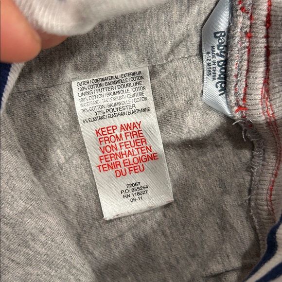 Baby Boden Corduroy Pants Set Blue Star Patch Red Joggers 6-12 Months - Picture 4 of 10